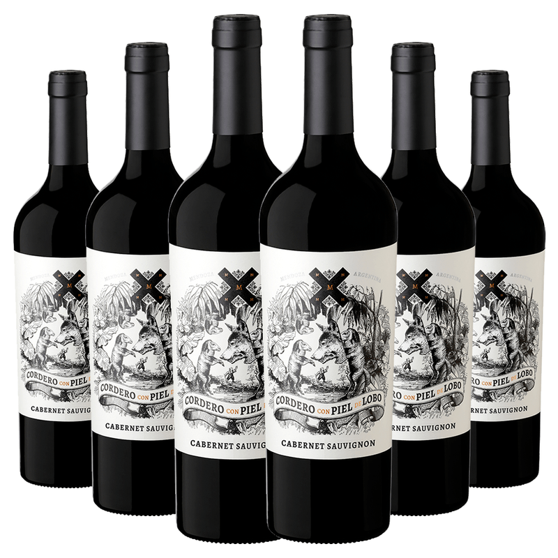 Kit 6 Garrafas Cordero Con Piel de Lobo Cabernet sauvignon