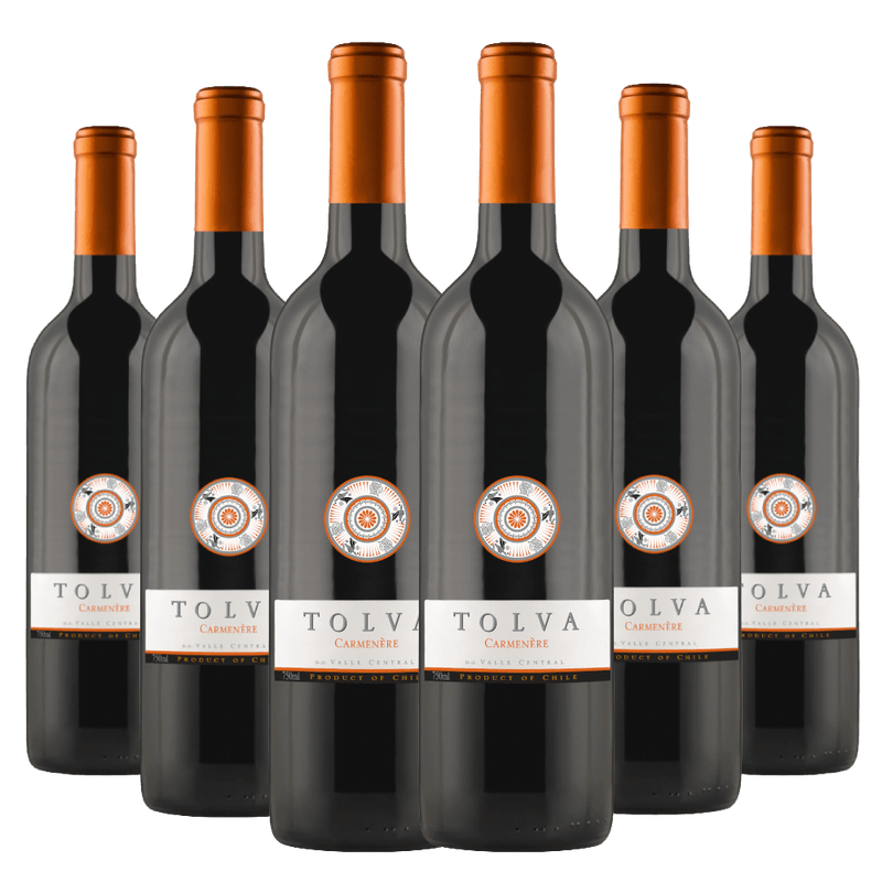 Kit 6 Garrafas Vinho Tolva Carménère